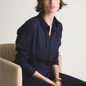 Quince Organic Poplin Long Sleeve Shirt